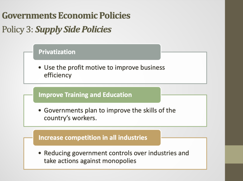 Government Objectives Presentation Notes